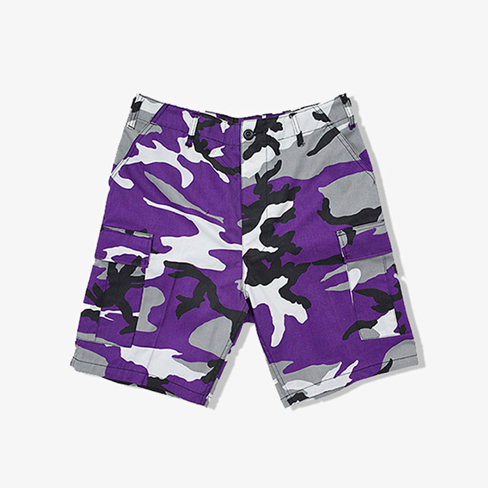로스코 반바지 Colored Camo BDU Shorts // Violet