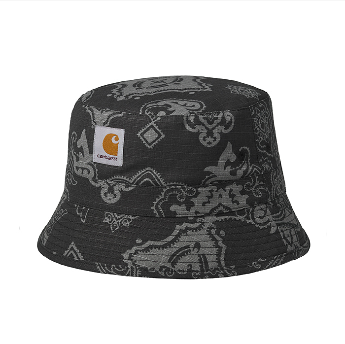 칼하트wip Verse Bucket Hat / Verse Print, Black