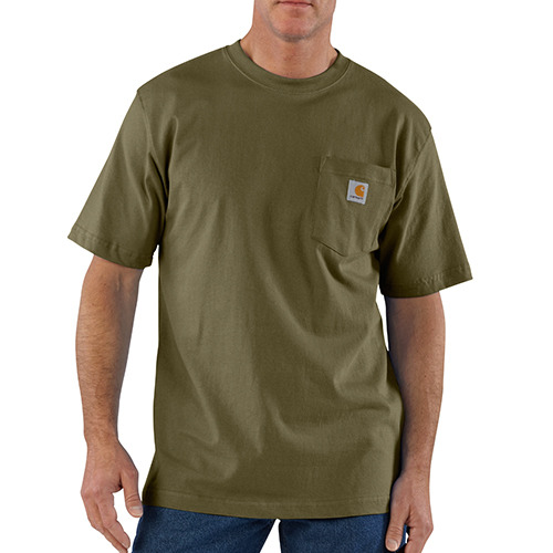 칼하트 workwear pocket t-shirt  // army green