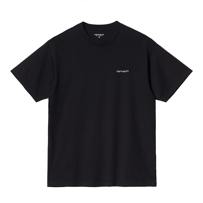 칼하트wip S/S Script Embroidery T-Shirt / Black