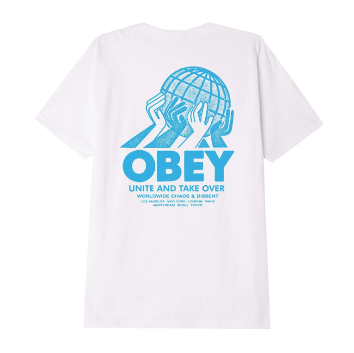 오베이 티셔츠 OBEY UNITE CLASSIC TEES/ WHITE