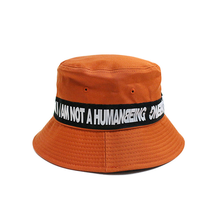 아임낫어휴먼비잉 버킷햇 Basic Logo Tape Bucket Hat // Orange